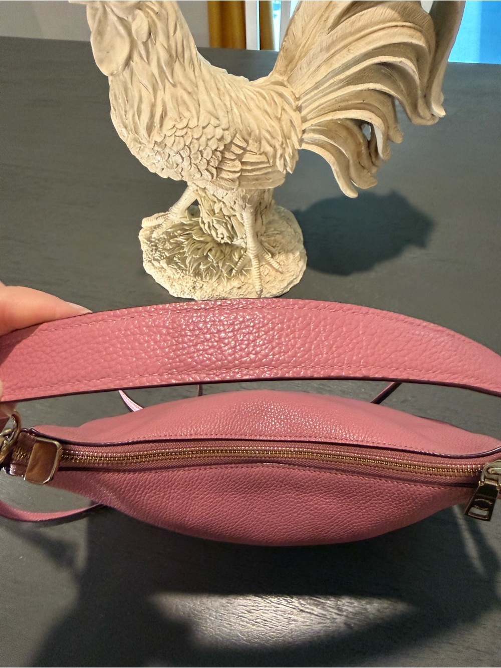 Coach Chelsea Pebbled Leather Shoulder Bag Shadow Pink D1892-56819 - Picture 5 of 16
